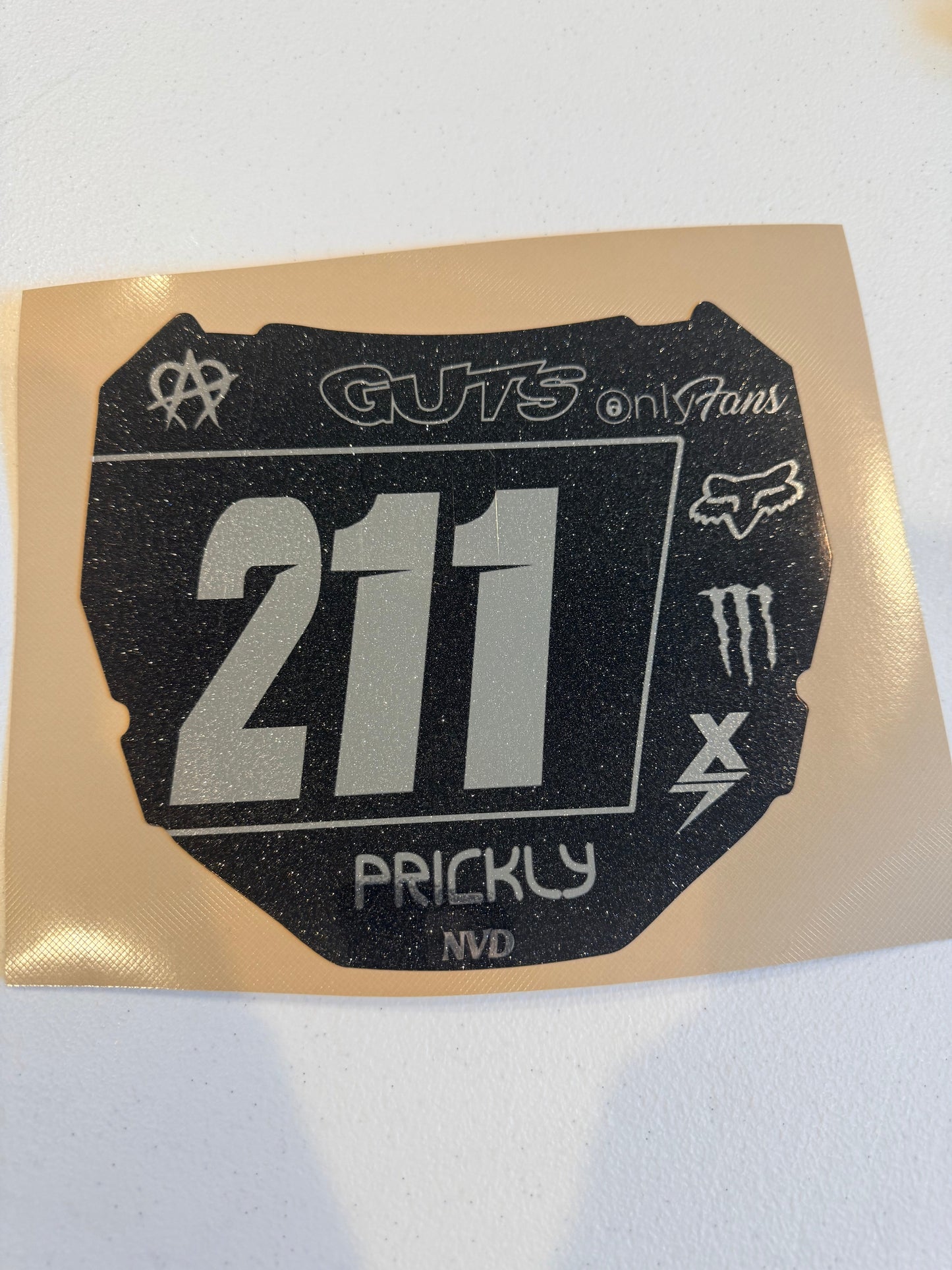 ODI Custom Front Plate Decal