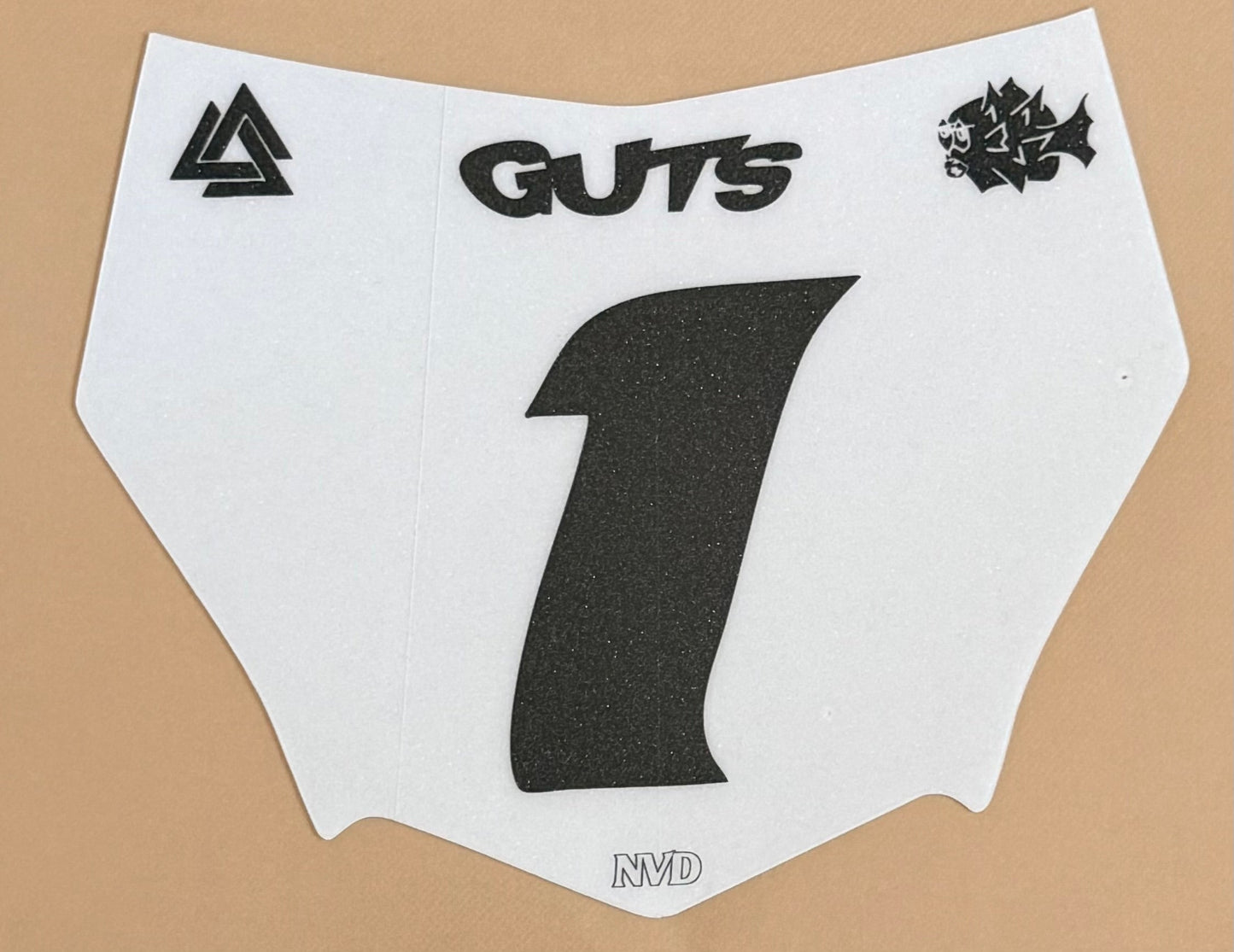 MotoCutz Custom Front Plate Decal